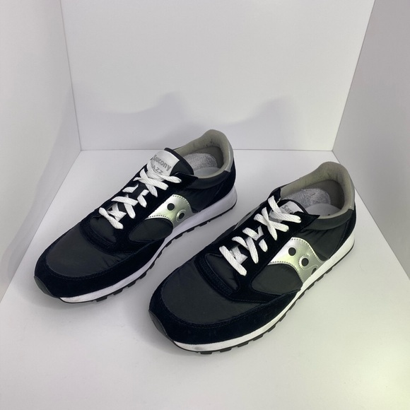 SAUCONY JAZZ ORIGINAL MENS NYLON SUEDE LACE UP 80’s RETRO TRAINERS SIZE 13 - Picture 3 of 11